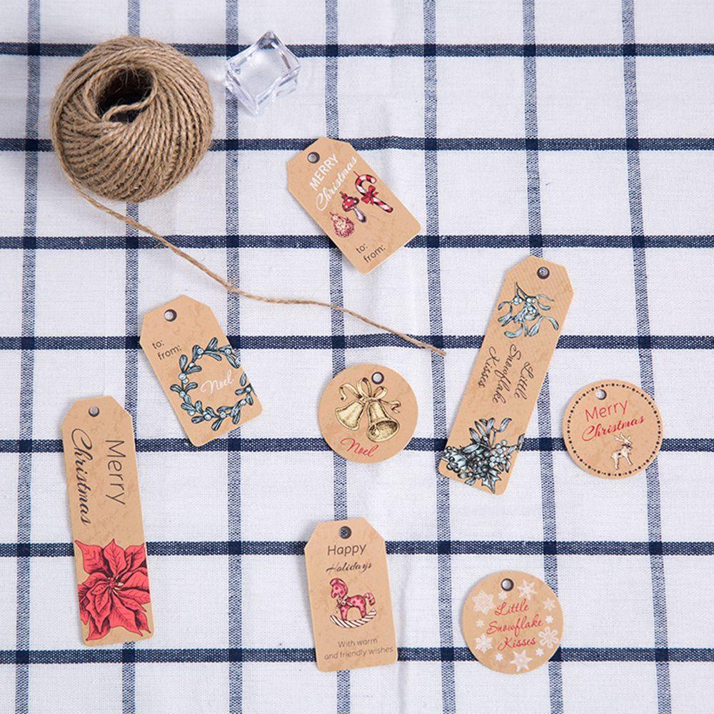 MUVAKO Set 80 / 90 Thẻ Treo Trang Trí Quà Giáng Sinh DIY