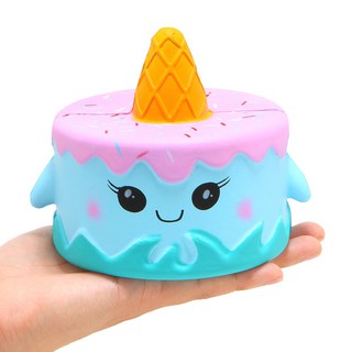 SQUISHY BÁNH KEM 1 SỪNG XANH