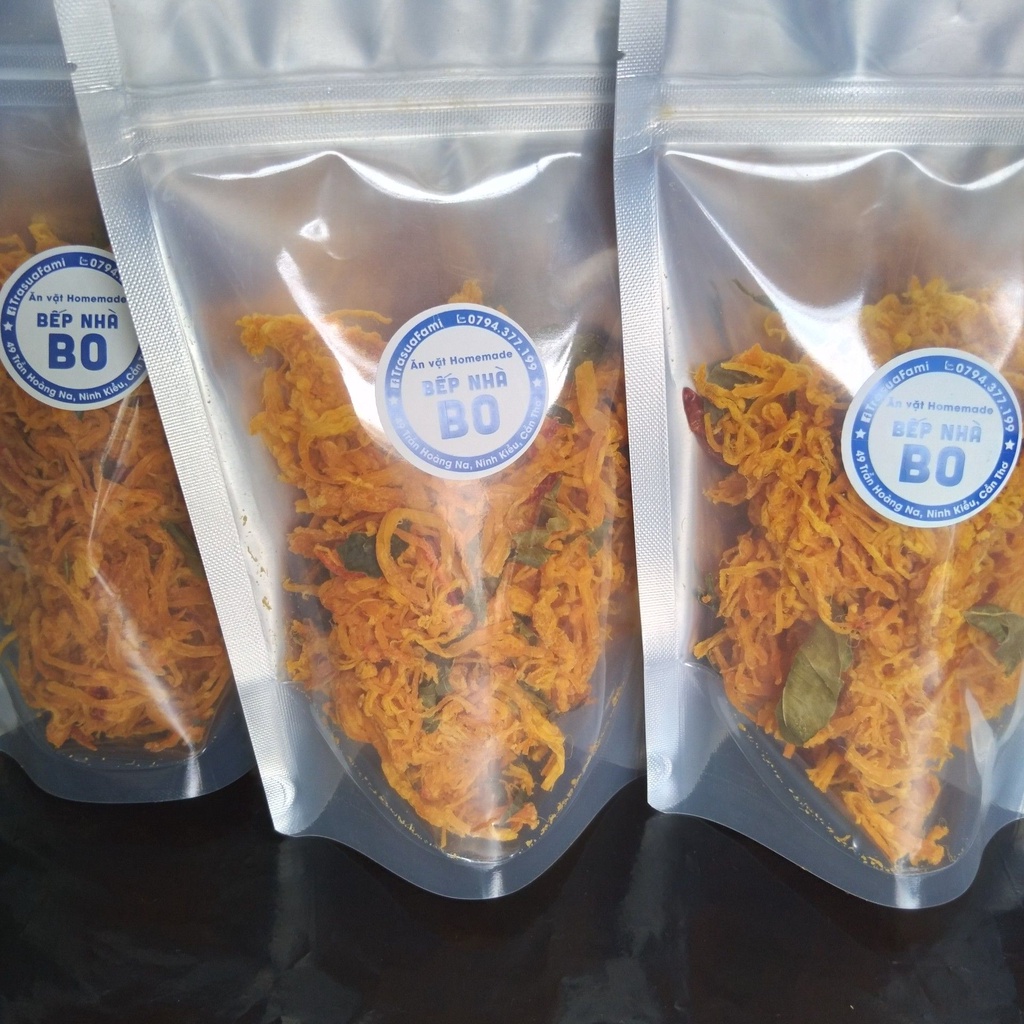 Khô Gà Lá Chanh Loại 1 Siêu Ngon 100g (Ngon - Đậm vị ) - Đồ Ăn Vặt Nhà Làm