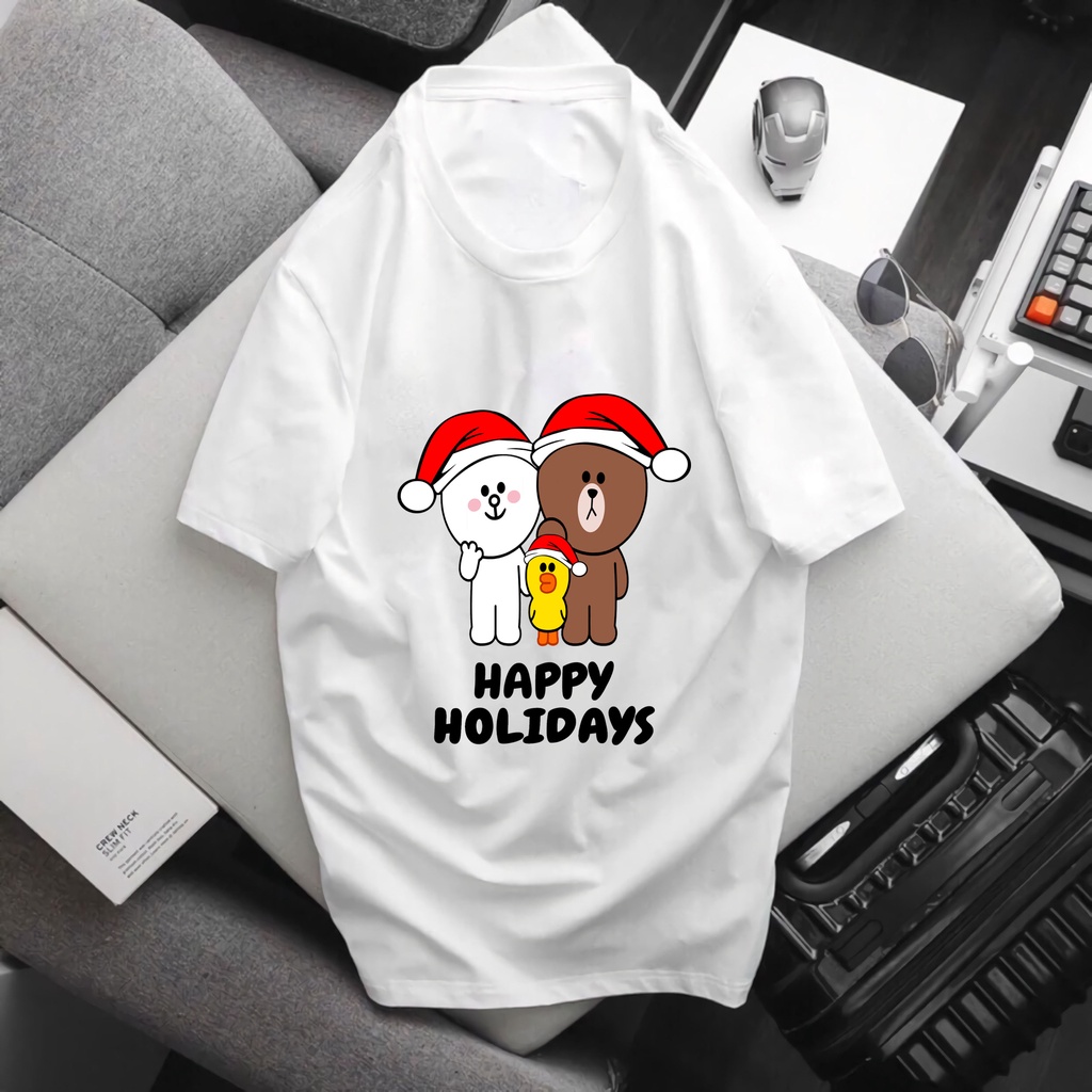 Áo thun phong dán hình thỏ cony và gấu brown cute ,hàng mẫu mới siêu hot - o185