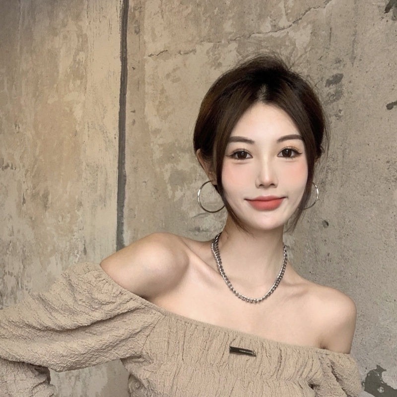 Áo sơ mi tay phồng trễ vai thời trang dành cho nữ