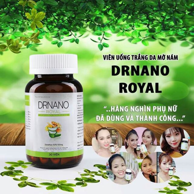 ❤Mua 1 tặng 3❤VIÊN UỐNG TRẮNG DA DRNANO ROYAL MINH LADY BEAUTY tặng mặt nạ dưỡng da+ nạ mắt  +mã giảm giá | BigBuy360 - bigbuy360.vn