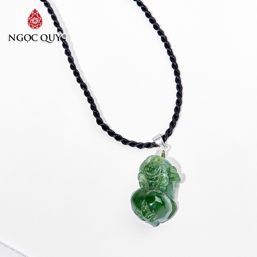 Mặt dây chuyển tỳ hưu ngọc bích nephrite mệnh hỏa , mộc - Ngọc Quý