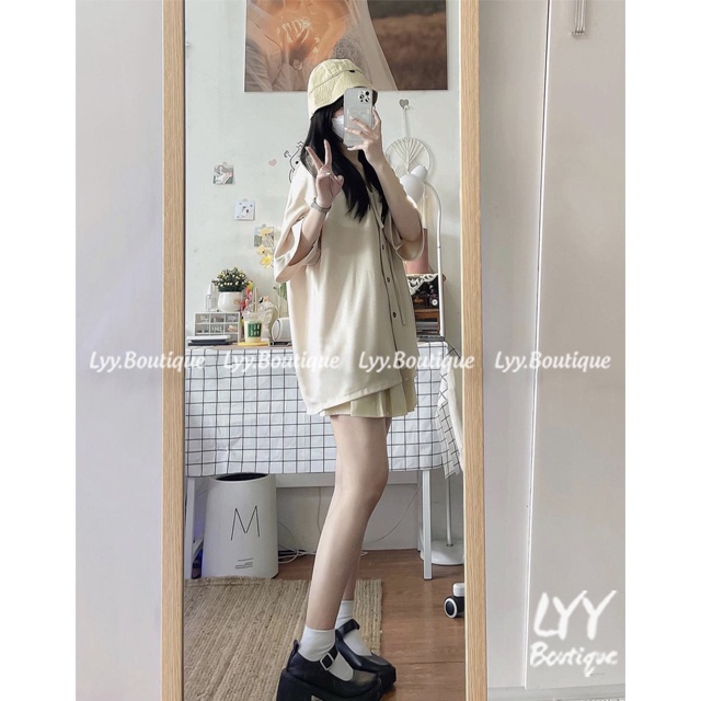 Áo khoác nữ dáng Ulzzang mũ trùm tay ngắn, Áo khoác form rộng chất thun gạo 1 lớp LYY BOUTIQUE