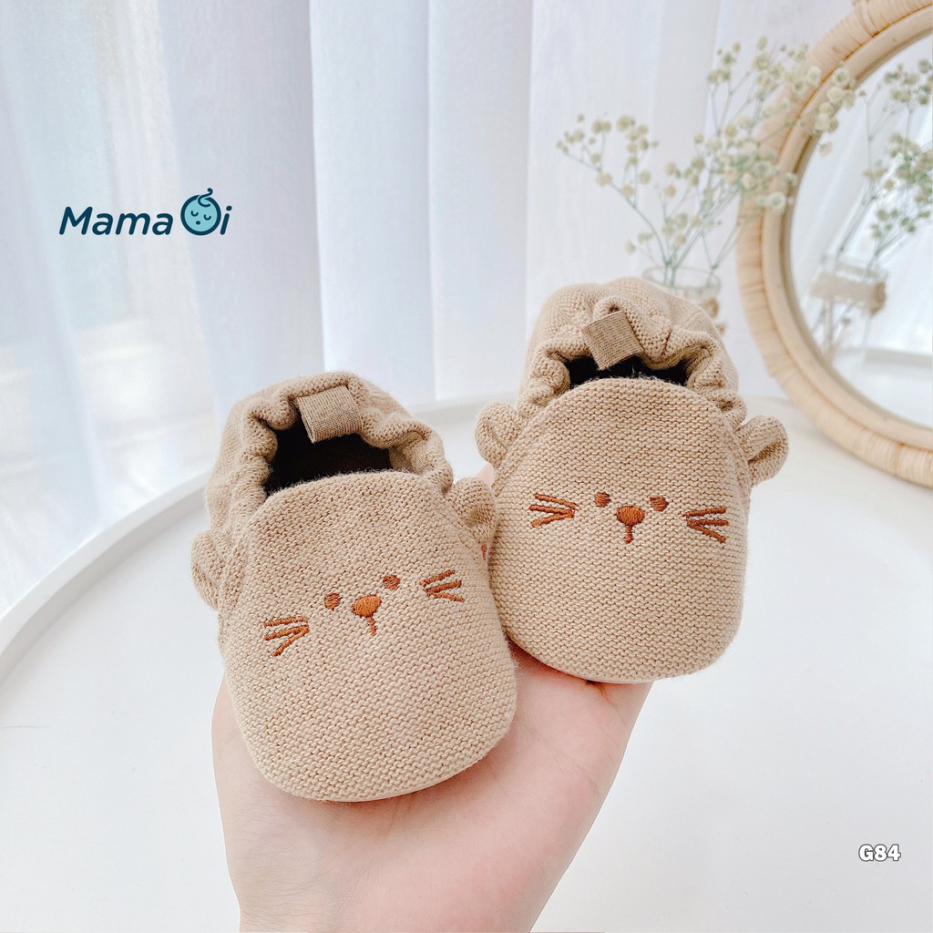 G84 Giày tập đi cho bé giày mọi hình chuột vàng đế vải cho bé tập đi của Mama Ơi - Thời trang cho bé