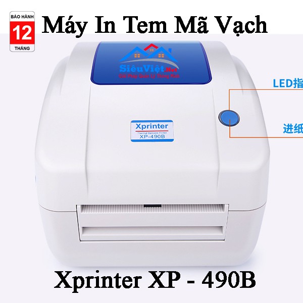 Máy In Đơn Hàng Vận Chuyển Trên Các Trang Thương Mại Điện Tử Xprinter XP - 490B