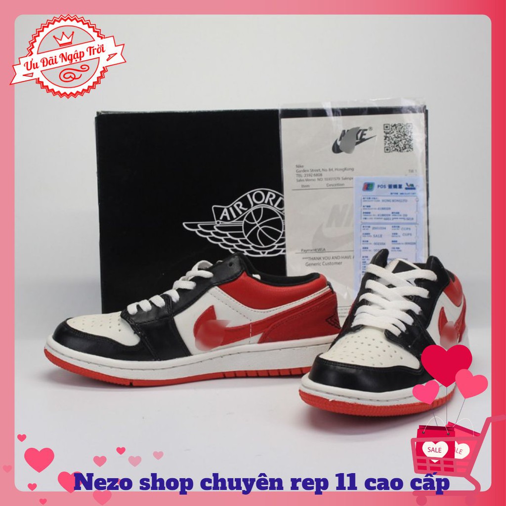 💥HÀNG QUẢNG CHÂU 💥 Giày thể thao sneaker 💥 Air Jordan 1 Low JD thấp  đỏ full  box - NEZO SHOP