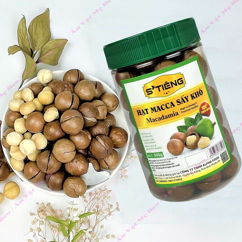 Hạt Macca Organic Sạch nứt vỏ Daklak kèm tách vỏ Hộp 500g