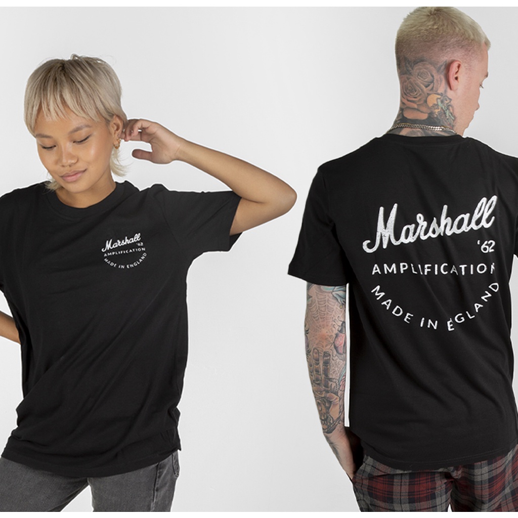 Áo Thun Marshall Script Logo - Black | Organic Cotton Shirt | Simple | Minimalist | Casual | Unisex Fashion Outfit
