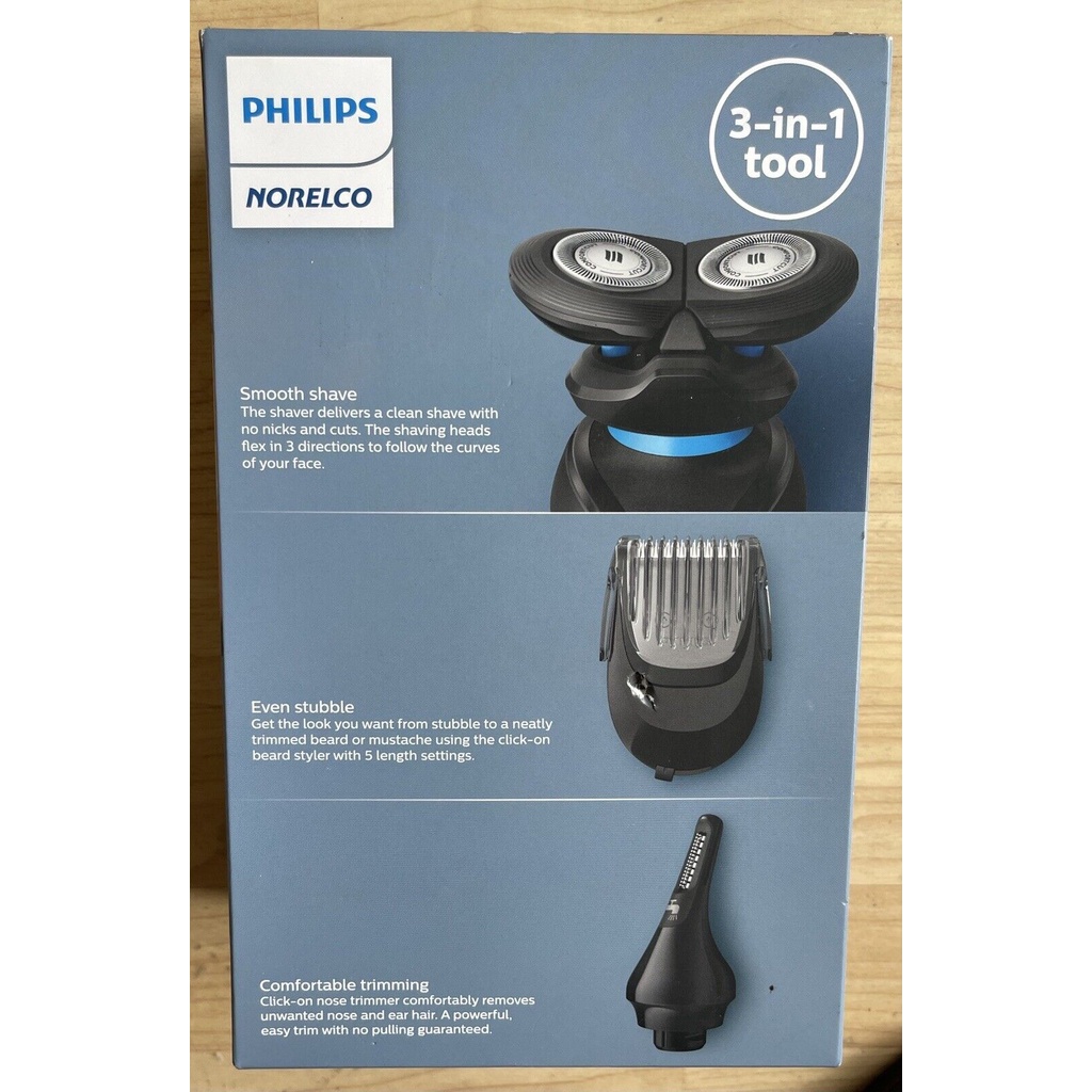 Máy cạo râu, máy tỉa lông mũi đa năng PHILIPS Norelco 3 in 1 Click & Style S740/80 - Nhập khẩu
