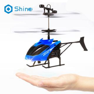 Mini Induction Helicopter Flashing Light Chargeable Aircraft Remote Sensing Plane Toys for