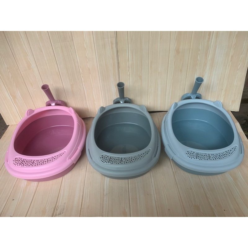 Khay cát vệ sinh cho mèo TẶNG XẺNG - Bồn Thau cát vệ sinh cho mèo Hoshi Pet KM06