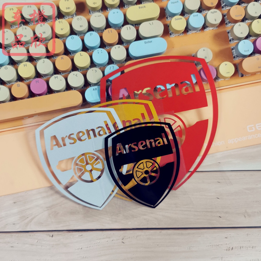 Miếng Dán Phản Quang In Logo Arsenal Trang Trí Nắp Bình Xăng Xe Hơi / Mũ Bảo Hiểm / Laptop / Điện Thoại