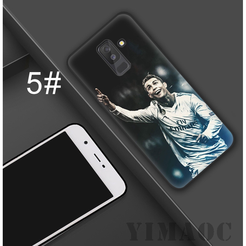 Ốp điện thoại dẻo họa tiết CR7 RONALDO cao cấp thích hợp cho Samsung Galaxy S9 S8 Plus S7 S6 Note 8 9