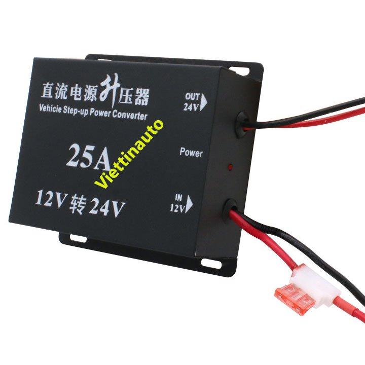 Bộ đổi nguồn 12V lên 24V, Thiết bị đổi nguồn 12V lên 24V, cục đổi nguồn DC 12V lên 24V - 25A