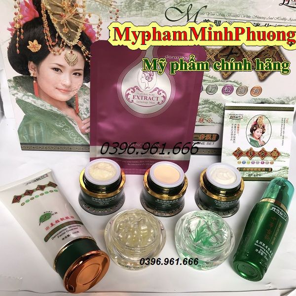 Bộ mỹ phẩm hoàng cung xanh 7in1 (giành cho da nám nặng, nám lâu năm)