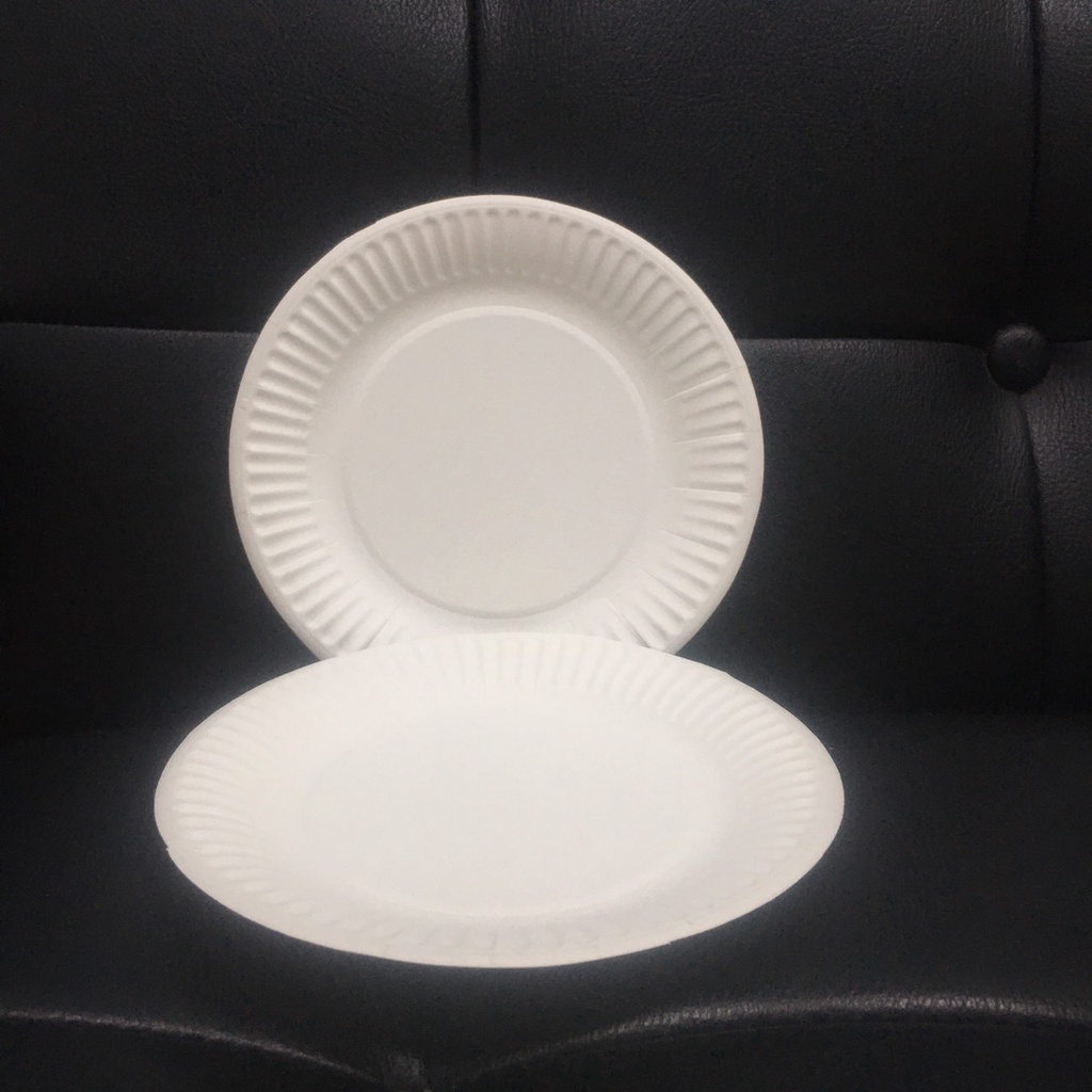 50 dĩa giấy đường kính 15cm dùng 1 lần ăn bánh kem