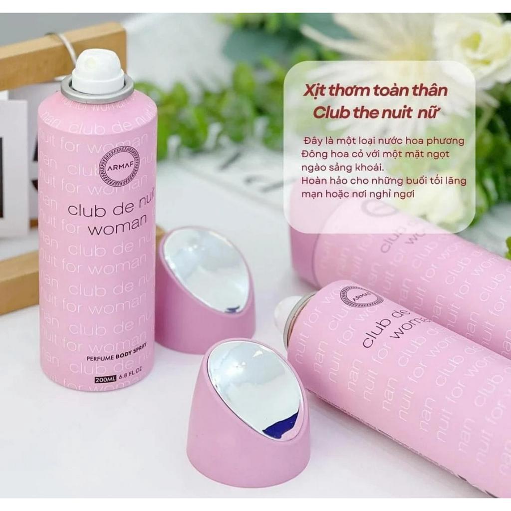 Xịt Thơm Body Armaf Club De Nuit Women 200ml