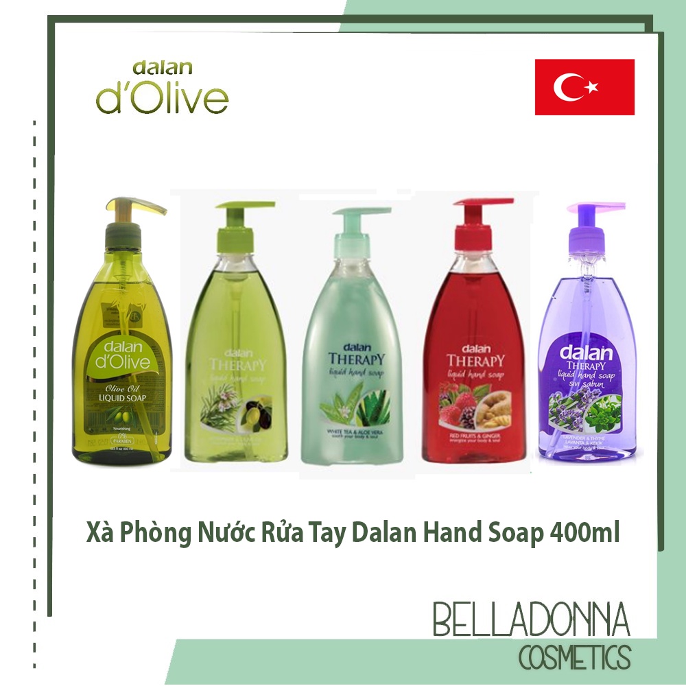 [CHÍNH HÃNG] Xà Phòng Nước Rửa Tay, Dưỡng Ẩm Dalan Hand Soap 400ml