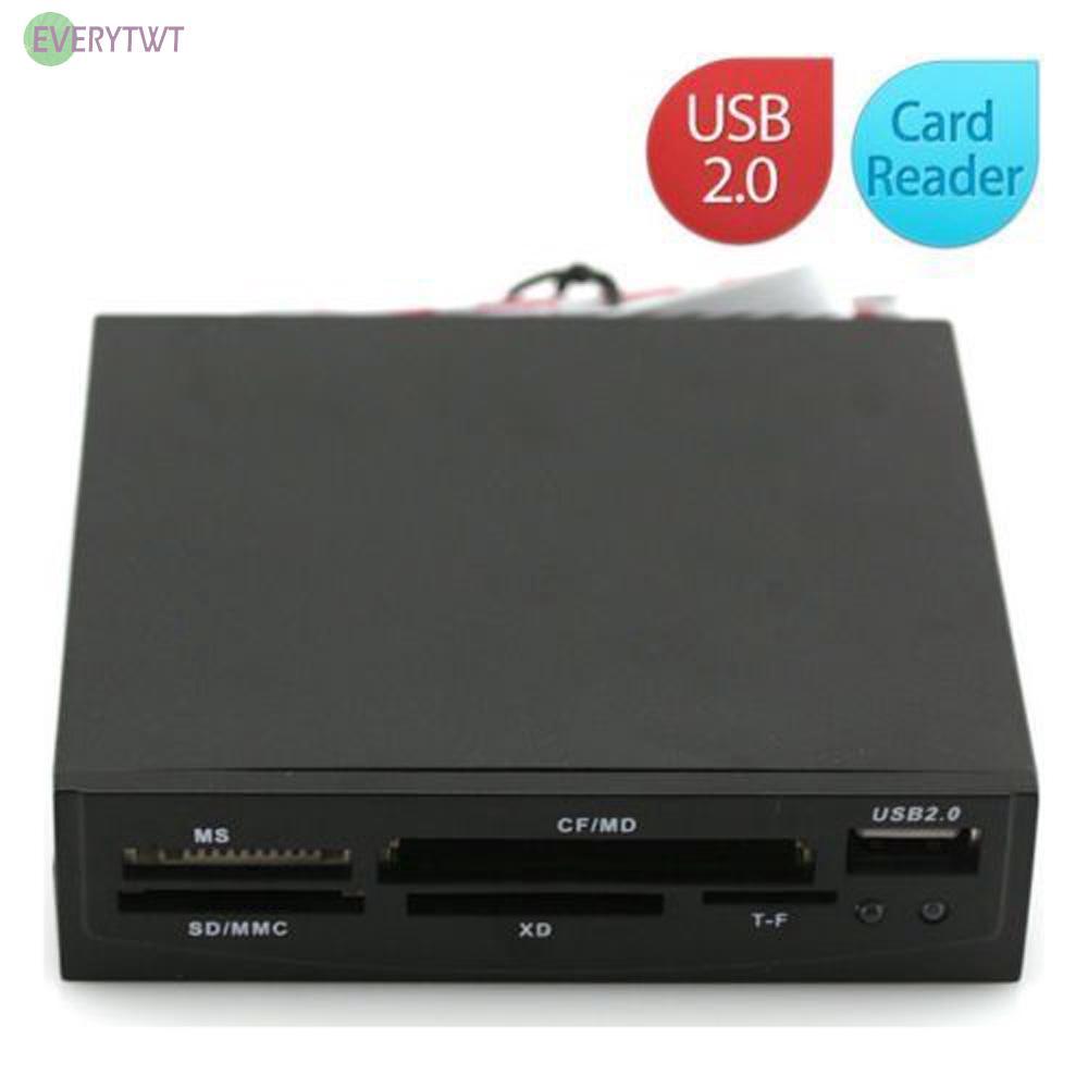 3.5 inch USB2.0 Internal Card Reader For SD MMC XD TF MS CF MD Memory Card New