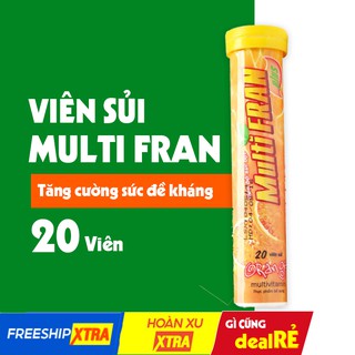 Viên sủi bổ sung vitamin Multifran tăng cường khả năng miễn dịch, bảo vệ sức khỏe