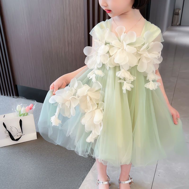 Đầm Công Chúa Thời Trang Mùa Hè Ngọt Ngào Dành Cho Bé Gái 1-6 Tuổi