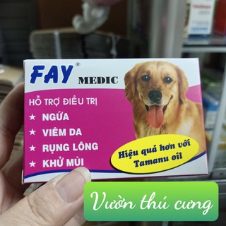 XÀ PHÒNG TẮM FAY MEDIC - NẤM DA, RỤNG LÔNG, VE GHẺ CHÓ MÈO