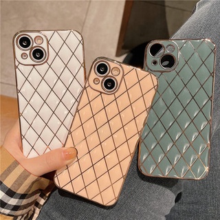 iPhone 13 Pro Max Ốp điện thoại silicon mạ điện kiểu dáng hình học bảo vệ camera cho sang trọng iPhone 12 11 Pro X XS Max XR 7 8 Plus