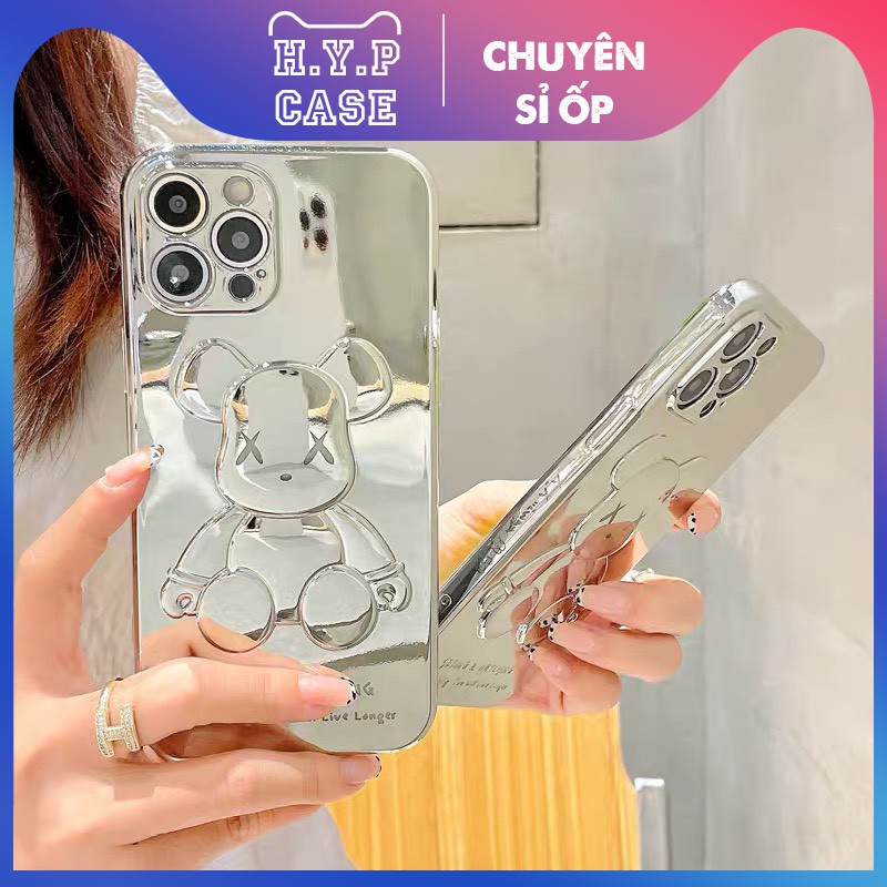 Ốp Lưng Iphone KAWS Nhiều Màu Hình Nổi 3D Viền Si Chống Bẩn Cạnh Vuông (02) | BigBuy360 - bigbuy360.vn