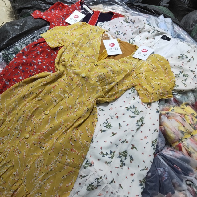 đầm hoa nhí shopeelive 1415k