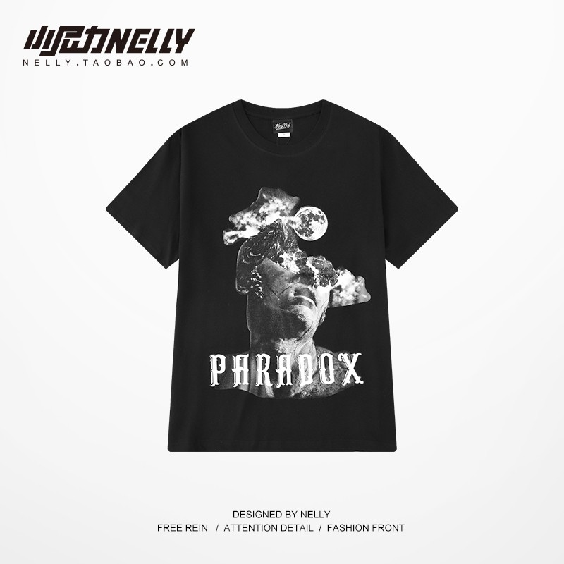 [NY0135] Áo thun ngắn tay Nelly in hình "Bức Tượng PARADOX" áo phông (NELLY)