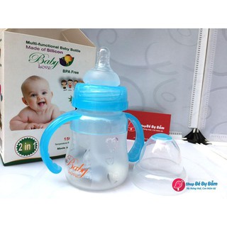 Bình sữa + Bình thìa silicon Babylove