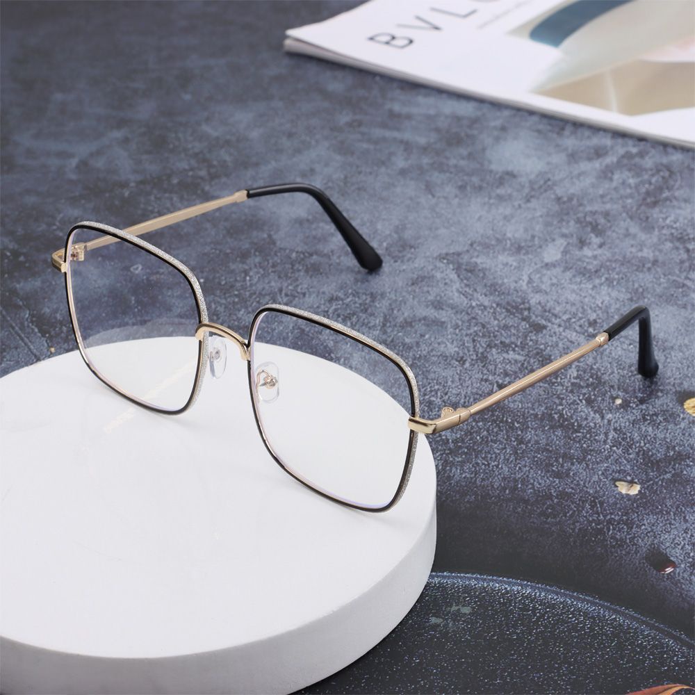 Mắt kính gọng vuông bản to chống bức xạ và ánh sáng xanh thời trang cho nam nữ
