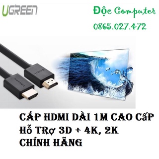 Cáp hdmi dài 1m cao cấp hỗ trợ 3d+ 4k 2k hdmi chính hãng ugreen 10106