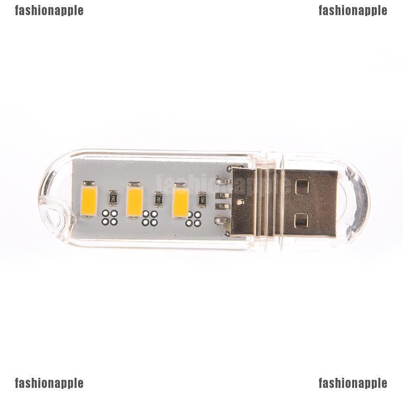 Móc Khóa Đèn LED 3 Bóng Hình Ổ Đĩa Chữ U Ốp