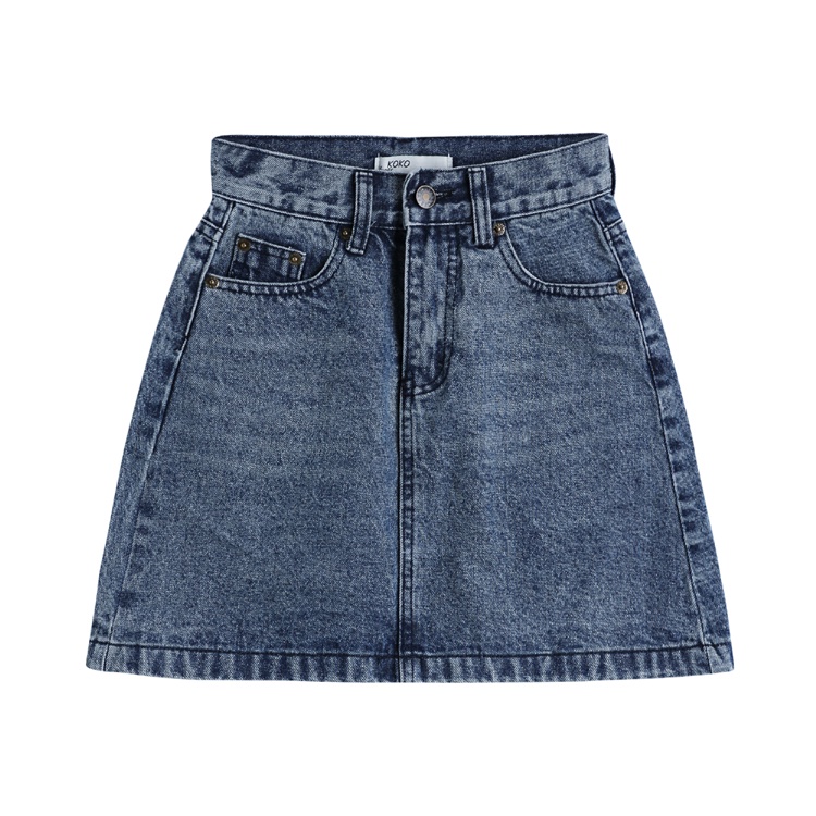 Chân váy jean Dáng Chữ A Lưng Cao Thiết Kế Mỏng Năng Động Thời Trang