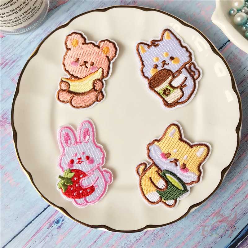 Huy hiệu vải hình thú dễ thương xinh xắn