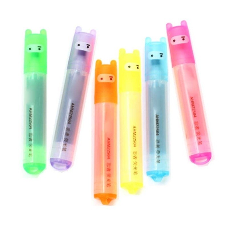 Set 6 Bút Dạ Quang Mini Dễ Thương