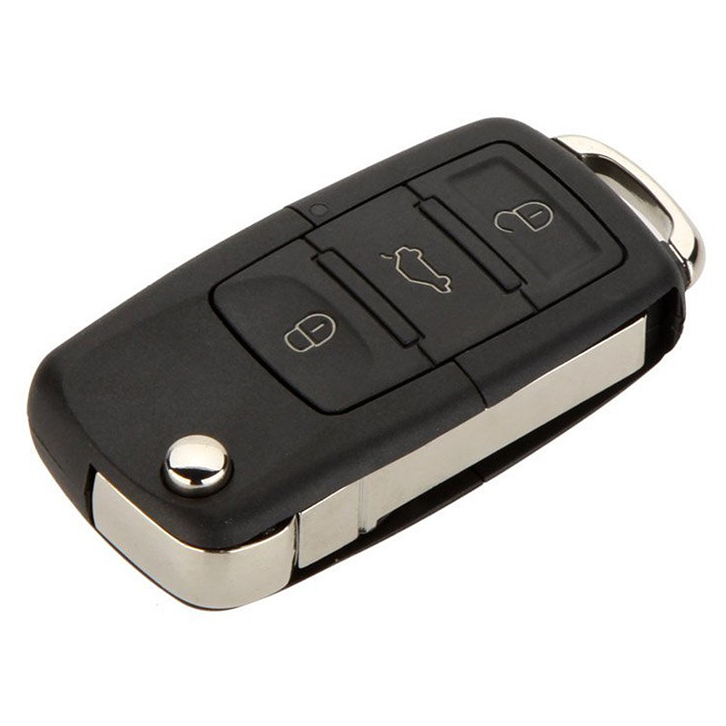 3 Button Replacement Keyless Entry Remote Car Flip Key Shell Fob Case for Jetta Beetle