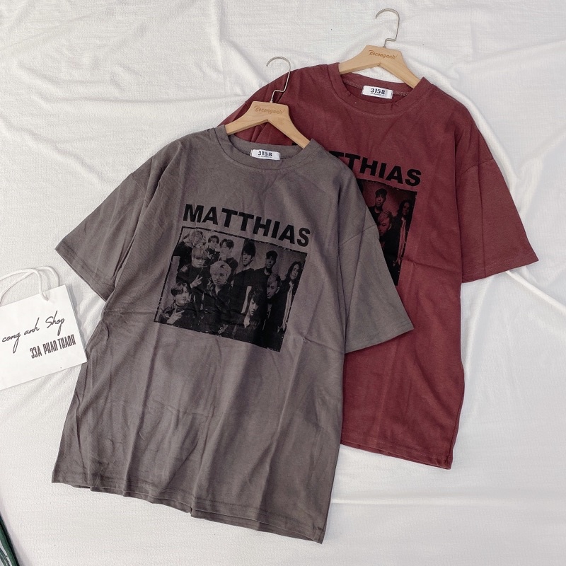 Áo Thun Matthias 3158 Unisex HB264 Form To Rộng Hàng Quảng Châu