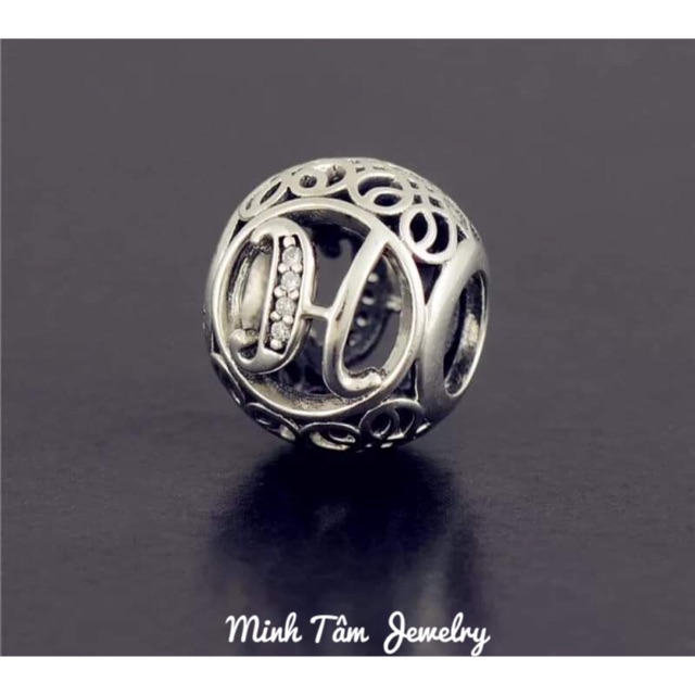 Charm bạc 24 chữ cái bạc Thái S925-Minh Tâm Jewelry