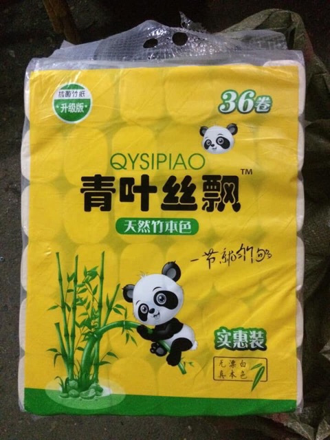 Giấy cuộn gấu trúc Sipiao (36 cuộn)