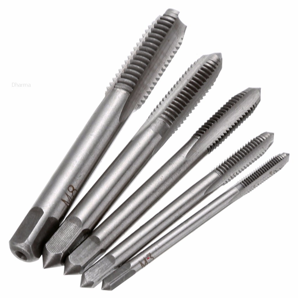 Bộ 5 Mũi Khoan Xoắn M3 M4 M5 M6 M8 HSS Chất Lượng Cao