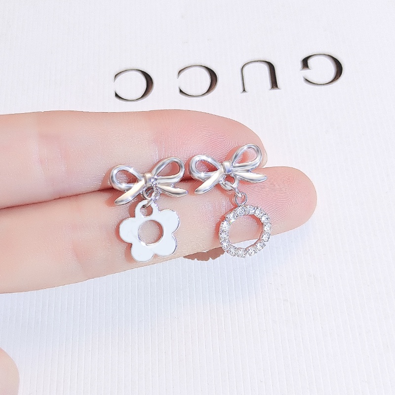 [Nine Duolan] Bông Tai Bạc Sterling Hình Tròn Ngọt Ngào Thời Trang Không Xỏ Lỗ Tai Chống Muỗi Cho Nữ