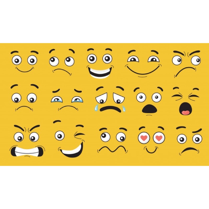 Hình dán cảm xúc 30-60 cái /Sticker biểu tượng cute dễ thương