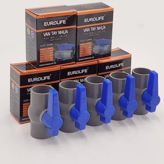 Bộ 5 van pvc dùng cho ống nước 27mm eurolife el-vd27