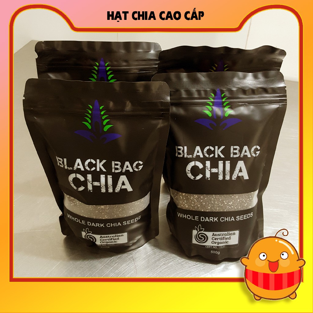 Hạt Chia Úc  Black Bag Chia túi đen 500gr chuẩn date mới Shop Đông Anh Hà Nội