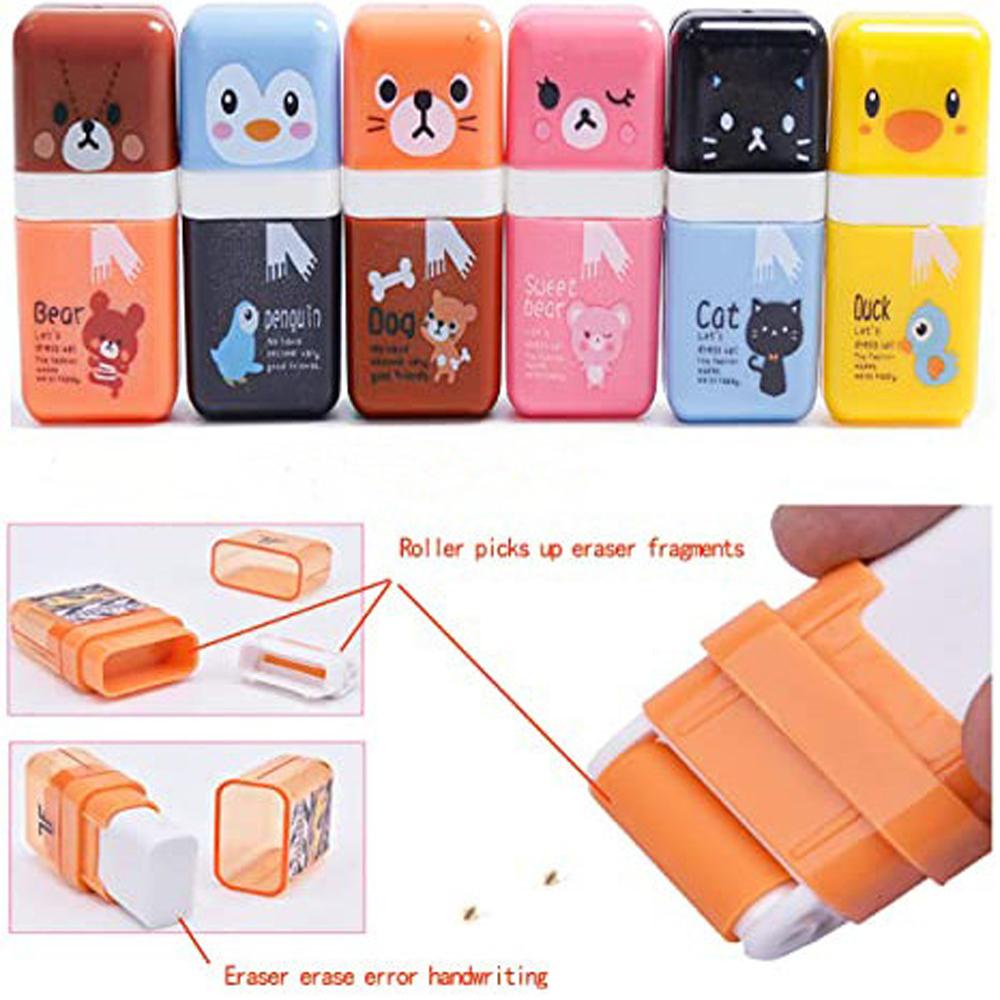 PEWANY Cục Tẩy Dạng Con Lăn Họa Tiết Hoạt Hình Đáng Yêu