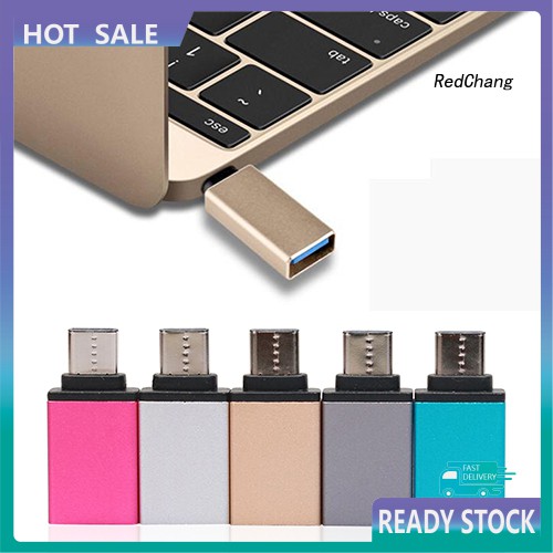 -SPQ- USB-C 3.1 Type C Male to USB Female Adapter Converter for Macbook 12inch