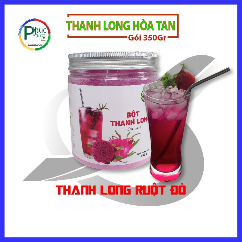 Bột Thanh Long vị Dưa Hấu thơm ngon thức uống healthy-Hộp 350g [NHÀ CUNG CẤP]